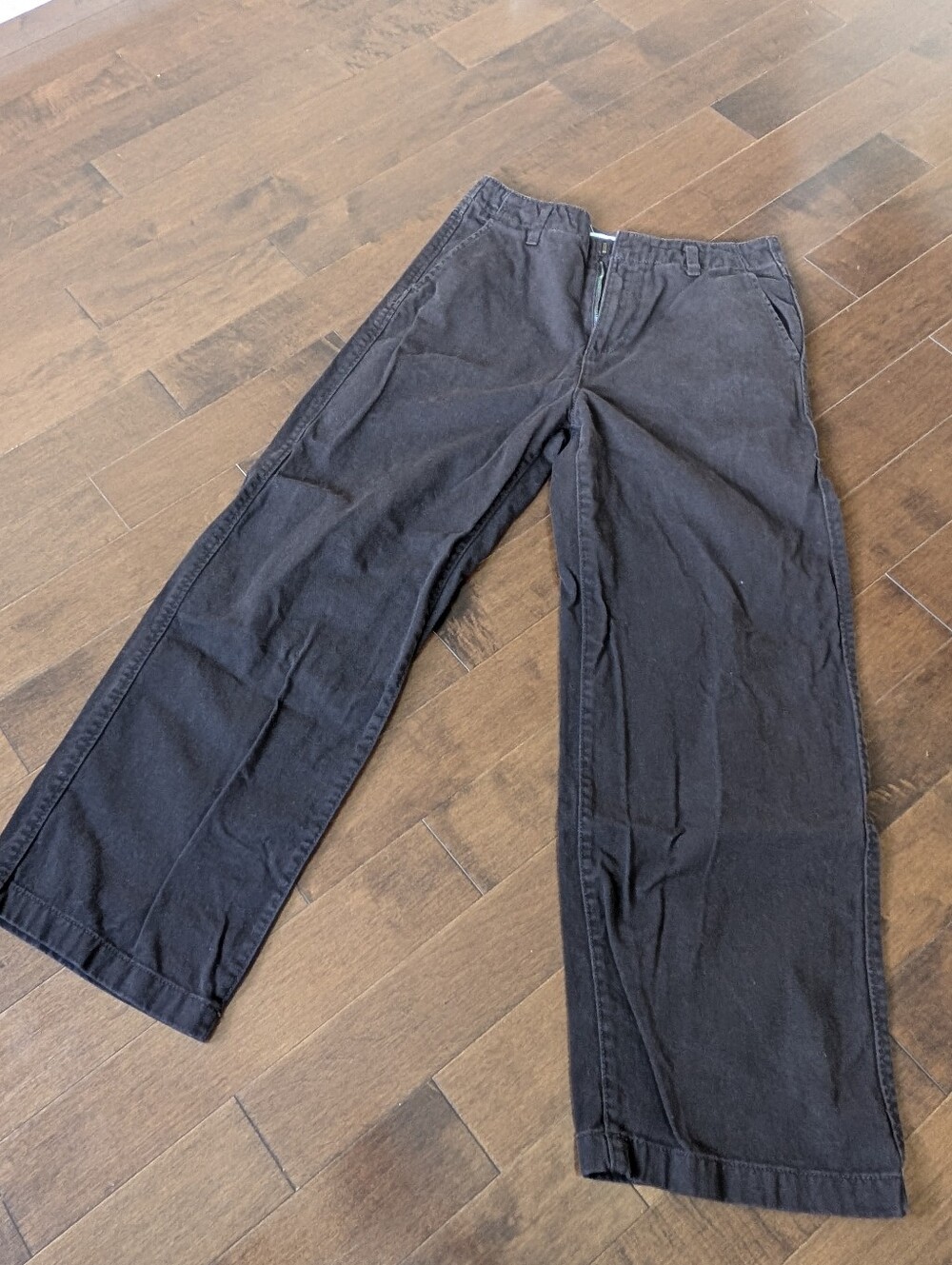 Brown Denim Women's Straight-Leg Pants